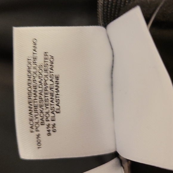 Anne Klein Faux Leather Pull on Leggins - Picture 6 of 16